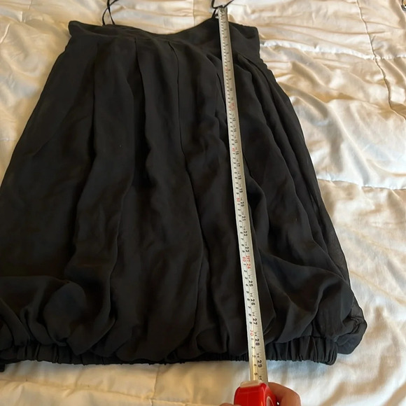 Club  Monaco Black Babydoll Silk Spaghetti Strap
Empire Waist Bubble 
Size 0 - Picture 13 of 14